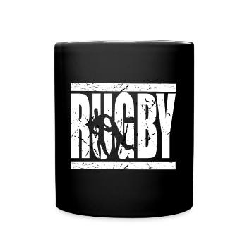 Le rugby, c’est la vie - Mug uni - noir - Devant