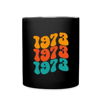 1973 Vintage - Tasse einfarbig - Schwarz - Vorne