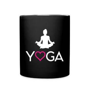 Yoga - Full Colour Mug - black - Front