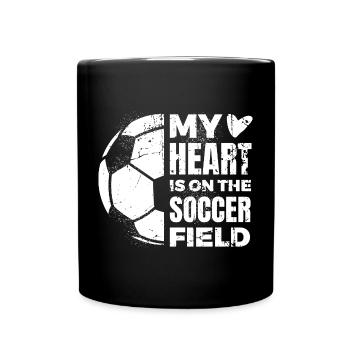 Fußball Liebhaber Zitat - Tasse einfarbig - Schwarz - Vorne