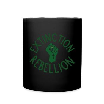Extinction Rebellion Faust green - Full Colour Mug - black - Front