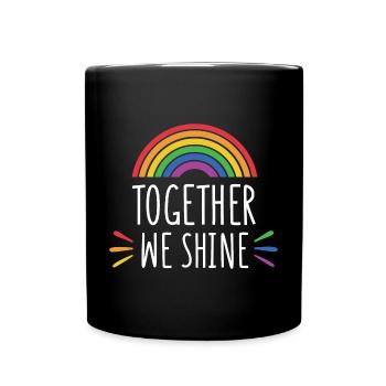 Mois de la fierté - Together We Shine - Mug uni - noir - Devant