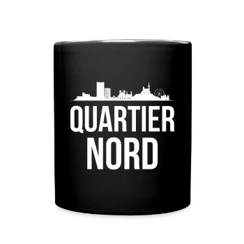 Marseille, PACA, nördlicher Bezirk, Block, Stadt - Tasse einfarbig - Schwarz - Vorne