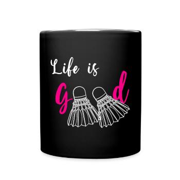 Badminton Te Fait Du Bien Cadeau Humour Sport - Mug uni - noir - Devant