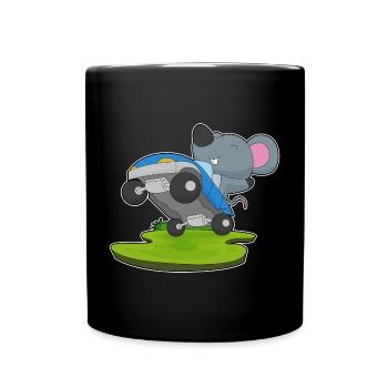 Souris automatique - Mug uni - noir - Devant