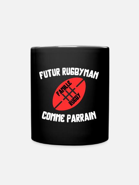 futur rugbyman comme parrain - Mug uni - noir