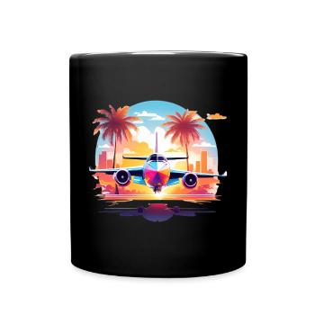 Miami Vacations - Full Colour Mug - black - Front
