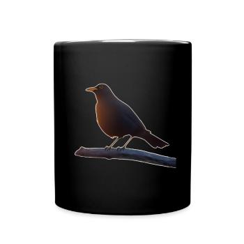 Merle - Mug uni - noir - Devant