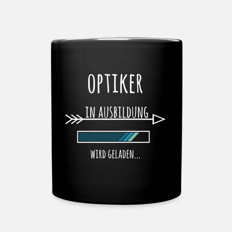 Ausbildung Optiker Beruf - Tasse einfarbig - Schwarz