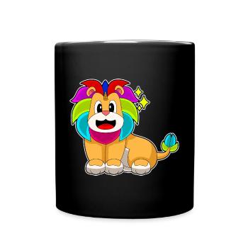 Lion Unicorn - Full Colour Mug - black - Front