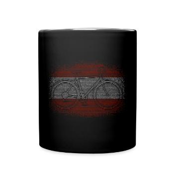 Austria Flag Austria Austrian Flag AT - Full Colour Mug - black - Front
