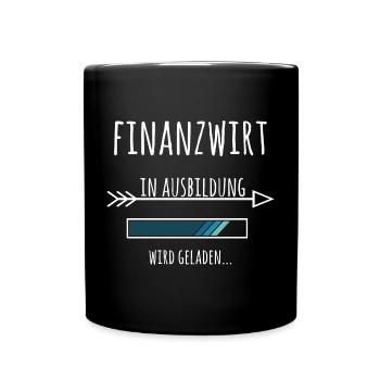 Ausbildung Finanzwirt Finanzamt Beruf - Tasse einfarbig - Schwarz - Vorne