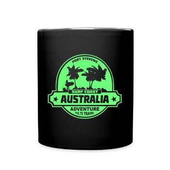 Australien - Surfen - Tasse einfarbig - Schwarz - Vorne