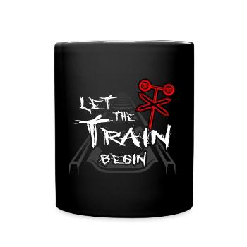 Modélisme ferroviaire, chef de train, chemin de fer, locomotive, train - Mug uni - noir - Devant