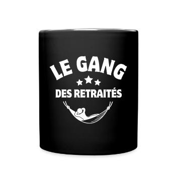 retraité, je suis retraité, enfin retraité - Mug uni - noir - Devant
