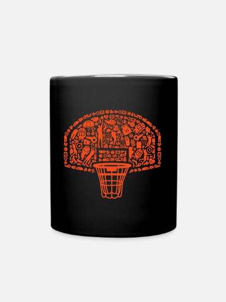 Basketballspieler Basketballer Basketball Kinder - Tasse einfarbig - Schwarz