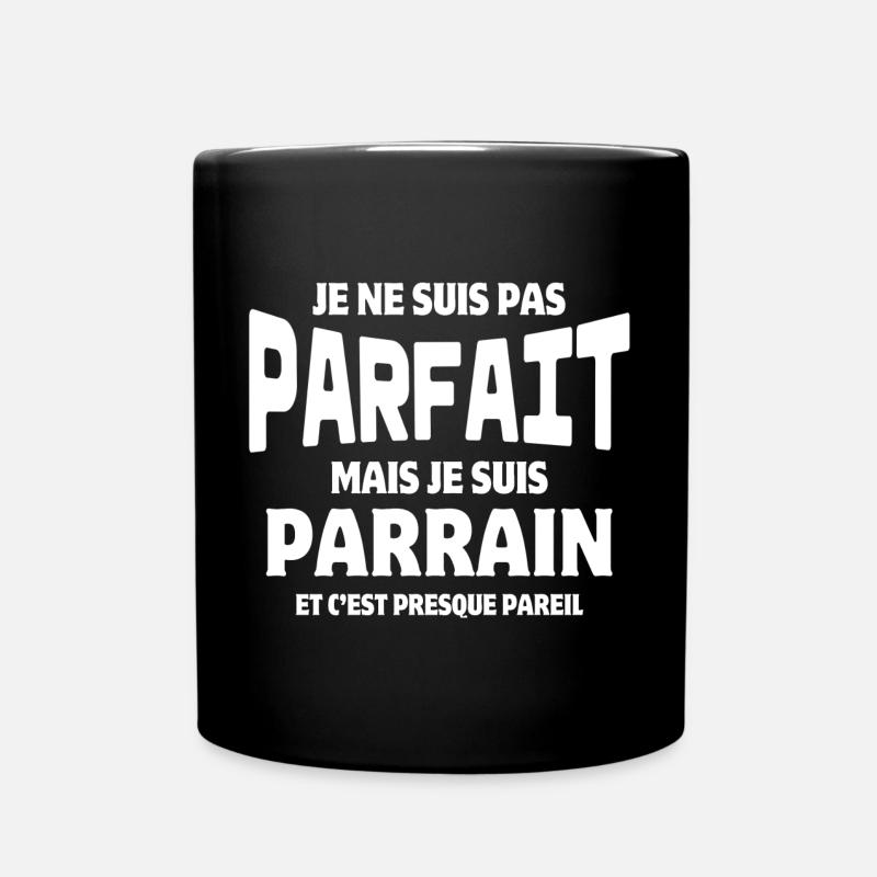 parrain, filleul, super parrain - Mug uni - noir