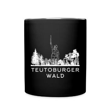 Teutoburger Wald - Tasse einfarbig - Schwarz - Vorne