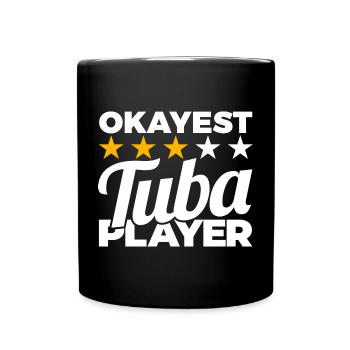 Durchschnittlicher Tubist - Tasse einfarbig - Schwarz - Vorne