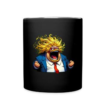 White man wants to stir up fear - Full Colour Mug - black - Front