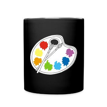 Artist (white) - Full Colour Mug - black - Front