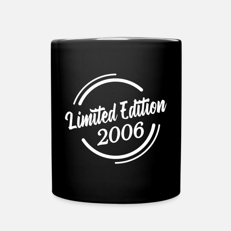 Limitierte Edition 2006 Geburtstagsgeschenk - Tasse einfarbig - Schwarz
