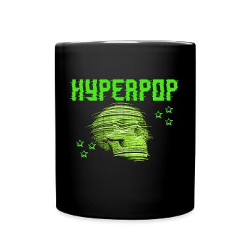 Retro 90s Hyperpop Aesthetic Music - Full Colour Mug - black - Front
