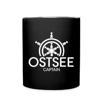 Baltic Sea Captain Symbol Sea Logo Club Ship Boat - Full Colour Mug - black - Front