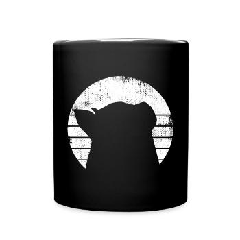 Cat Drawing - Full Colour Mug - black - Front