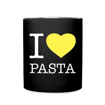 J’ADORE LES PÂTES - Mug uni - noir - Devant