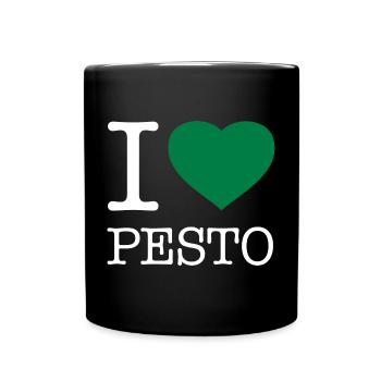 I LOVE PESTO - Tasse einfarbig - Schwarz - Vorne