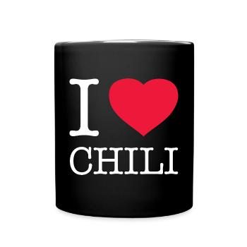J’ADORE LE CHILI - Mug uni - noir - Devant