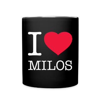 J’AIME MILOS Grèce - Mug uni - noir - Devant
