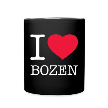 I LOVE BOZEN - Tasse einfarbig - Schwarz - Vorne
