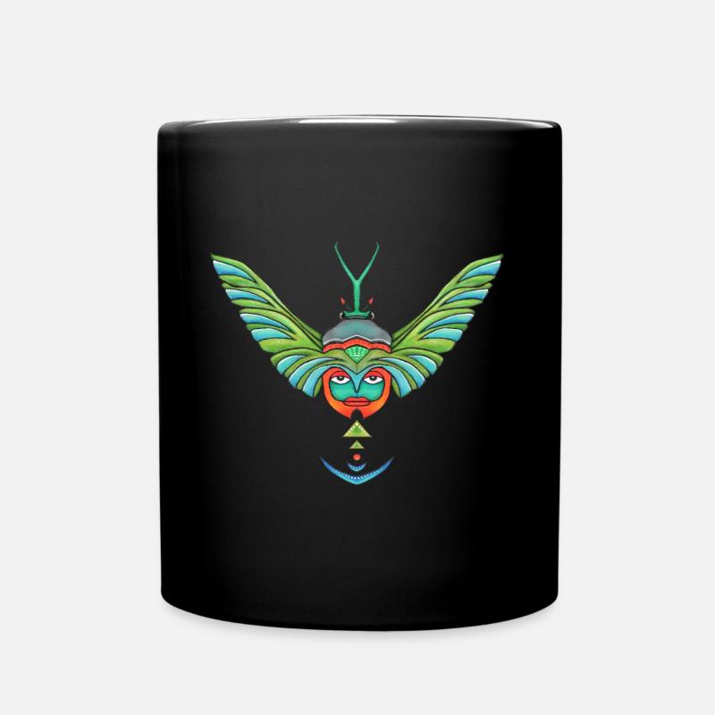Visage de scarabée - Mug uni - noir
