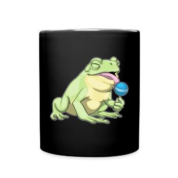 Frog Lollipop - Full Colour Mug - black - Front