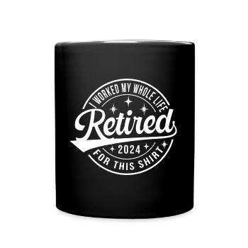 Retraité 2024 - Mug uni - noir - Devant