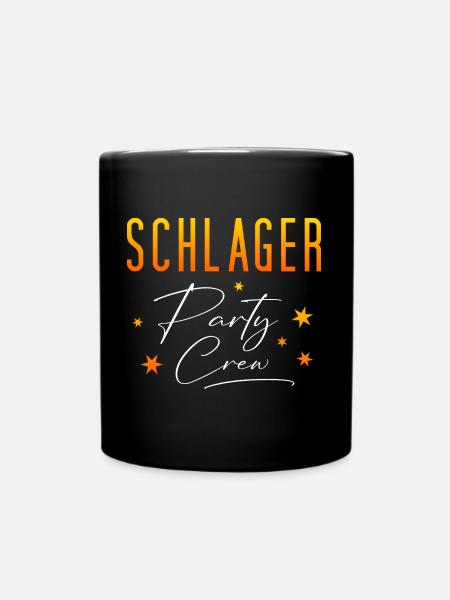 Schlager Party Crew - Full Colour Mug - black