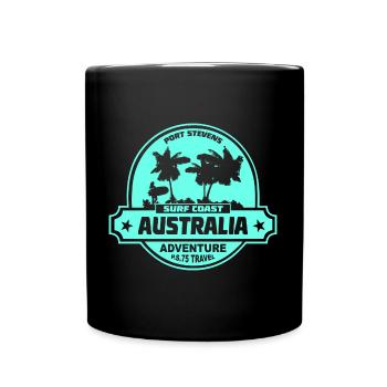 Australien - Surfen - Tasse einfarbig - Schwarz - Vorne