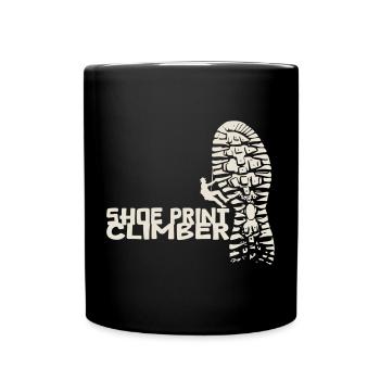 Shoe Print Climber [White] - Full Colour Mug - black - Front