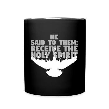 Receive the Comforter - English - Full Colour Mug - black - Front