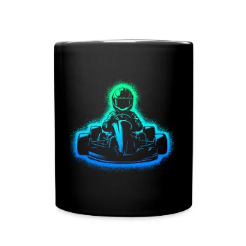 Kart Racing Karts Motorsport Enfants Garçons Go-Kart - Mug uni - noir - Devant