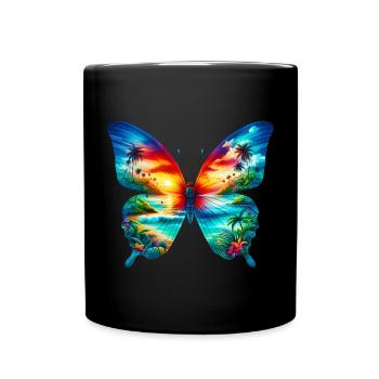 Butterfly - Full Colour Mug - black - Front