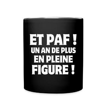 Geburtstag, Geburtstagshumor, Figur - Tasse einfarbig - Schwarz - Vorne