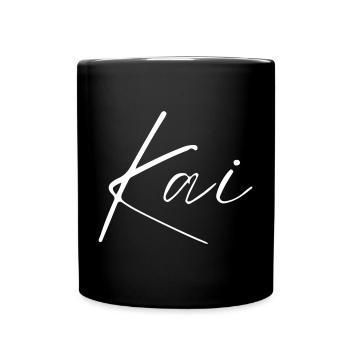 Kai Name T-Shirt Geschenk Für Männer - Tasse einfarbig - Schwarz - Vorne