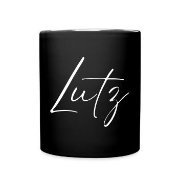 Lutz Name T-Shirt Geschenk Für Männer - Tasse einfarbig - Schwarz - Vorne