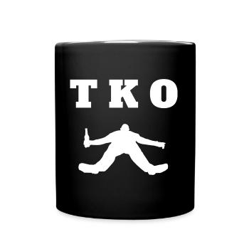 TKO Homme Ivre Évanoui Blackout Coma Blanc - Mug uni - noir - Devant