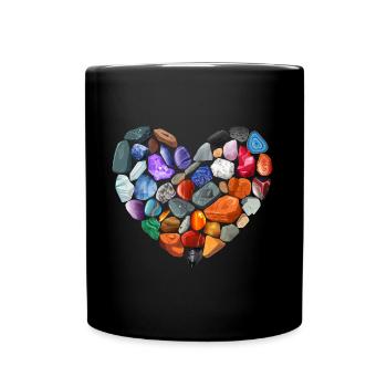 Geology Ores Minerals Gems and Crystals Geologist - Full Colour Mug - black - Front