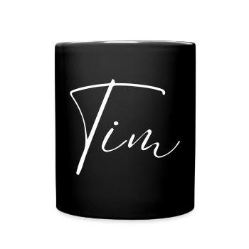 Tim Name T-Shirt Geschenk Für Männer - Tasse einfarbig - Schwarz - Vorne
