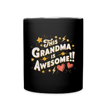 Un design accrocheur et cool pour la meilleure grand-mère - Mug uni - noir - Devant